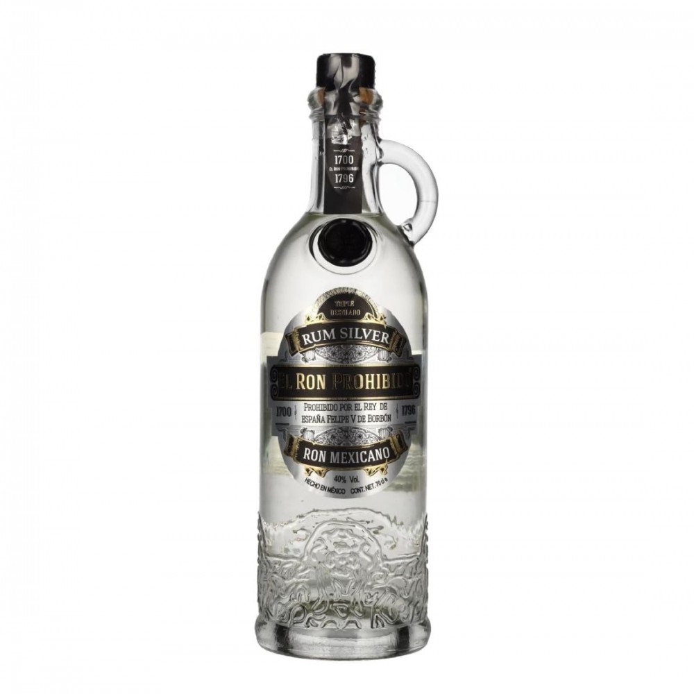 El Ron Prohibido Silver Triple Distilado Rom 0.7L