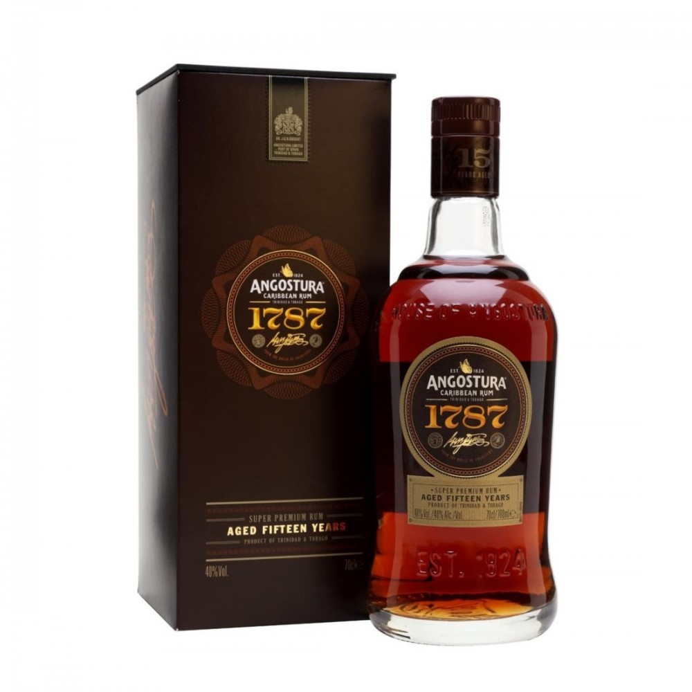 Angostura 1787 Super Premium Dark 15 ani Rom 0.7L