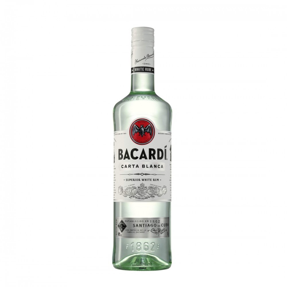 Bacardi Carta Blanca 37.5% Rom 1L Bacardi Carta Blanca 37.5% Rom 1L