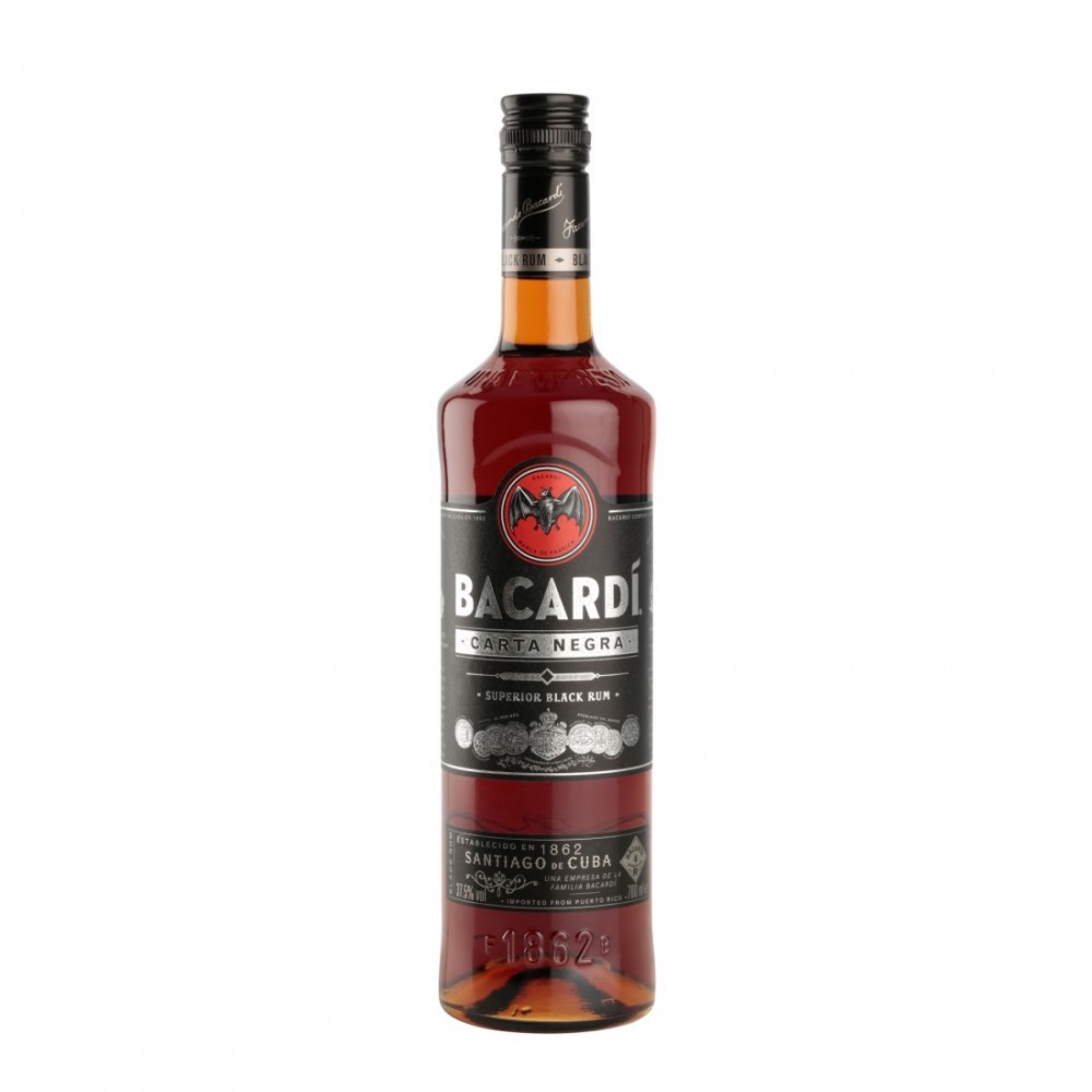 Bacardi Carta Negra 37.5% Rom 0.7L