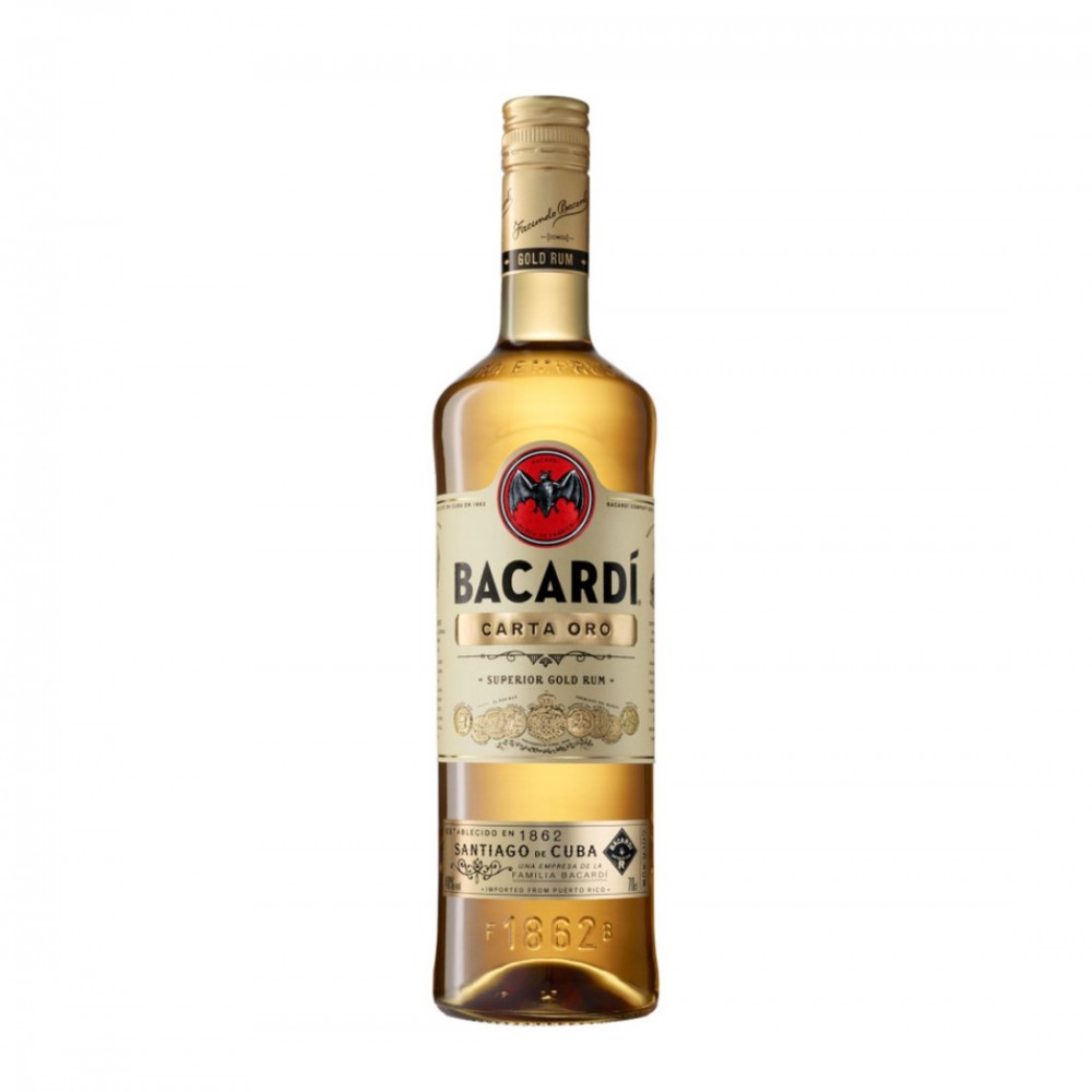 Bacardi Carta Oro 40% Rom 0.7L