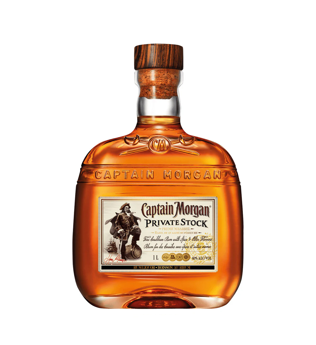 旧ボトル Captain Morgan Private Stock 1Lラム酒 Captain Morgan Private Stock Rom 1L | BauturiAlcoolice.ro