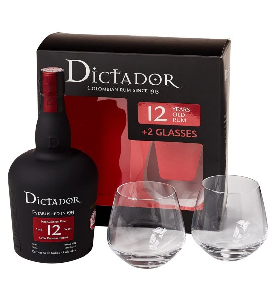 Dictador Ultrapremium Reserve 12 ani Gift Set Rom 0.7L - 1