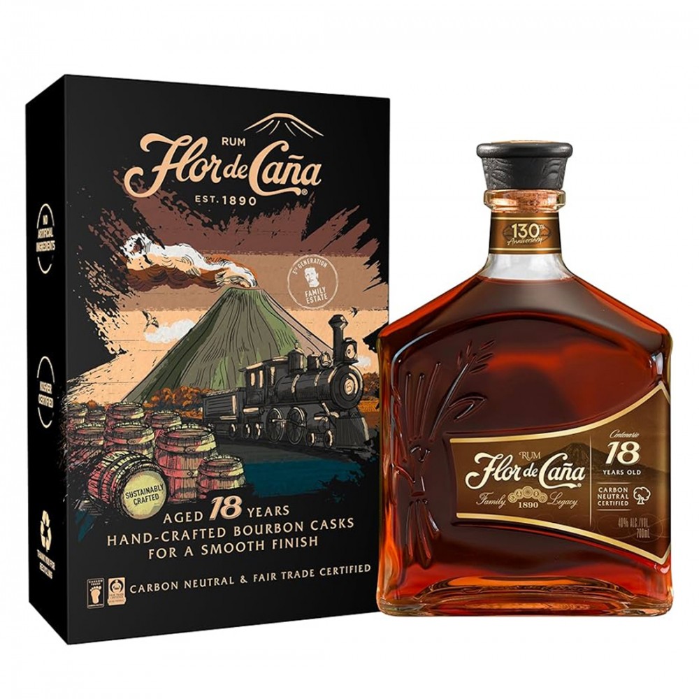 Flor De Cana Centenario 18 ani Rom 0.7L Flor De Cana Centenario 18 ani Rom 0.7L