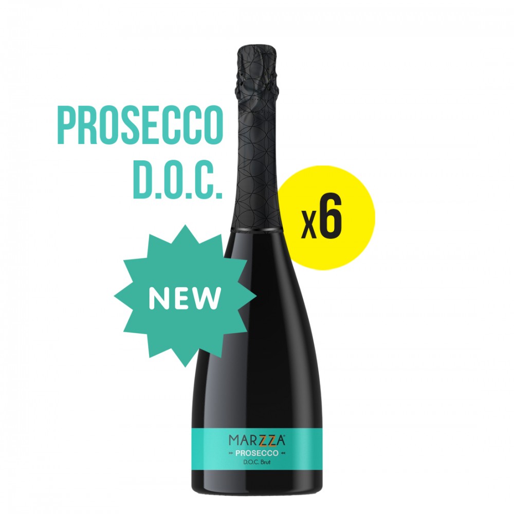 Marzza Prosecco DOC Brut BAX 6 st x 0.75L Marzza Prosecco DOC Brut BAX 6 st x 0.75L