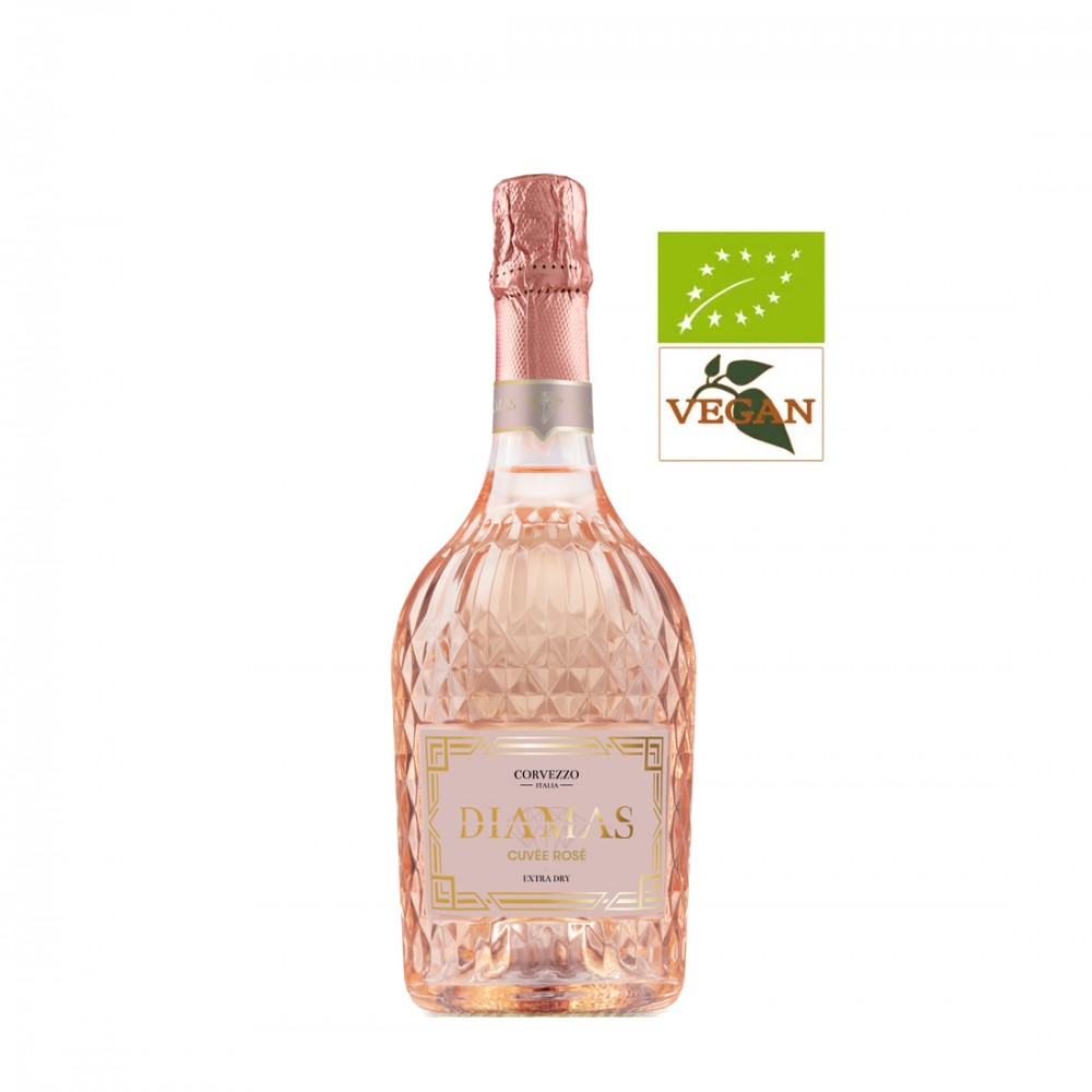 Corvezzo Diamas Cuvee Rose Extra Dry Organic 0.75L Corvezzo Diamas Cuvee Rose Extra Dry Organic 0.75L