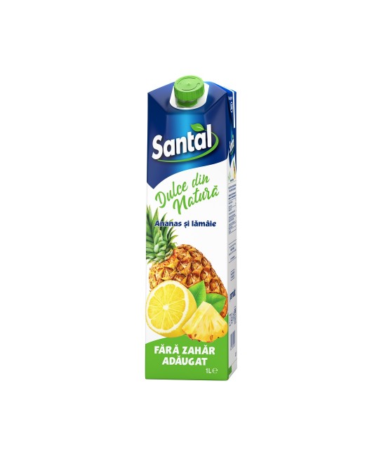 Santal Dulce din Natura din Ananas si Lamaie 1L SUCURI - Santal Dulce din Natura din Ananas si Lamaie 1L