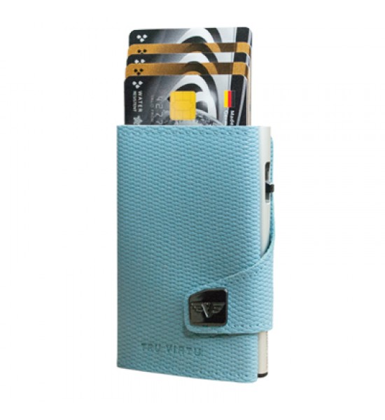 Tru Virtu Portofel Click Slide Rhombus Light Blue Silver Tru Virtu Portofel Click Slide Rhombus Light Blue Silver