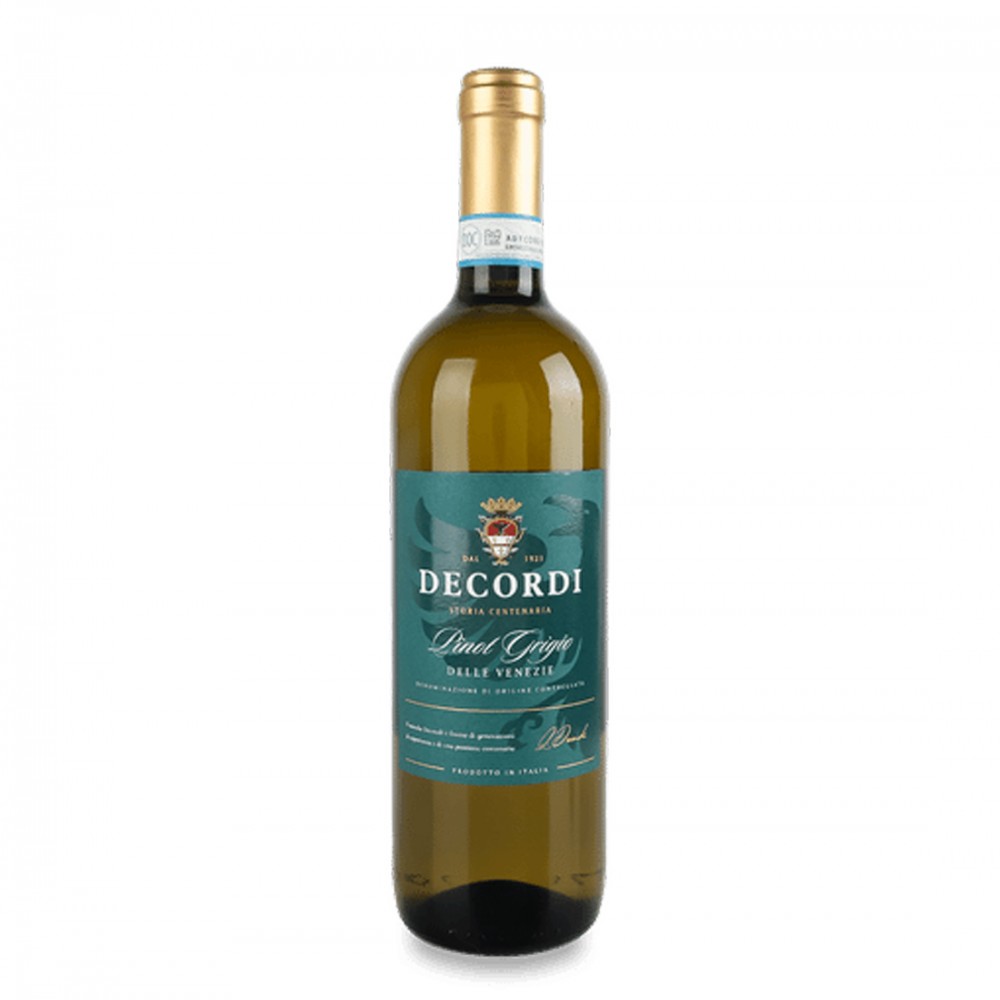Decordi Pinot Grigio Venezie DOC - Vin Alb Sec - Italia - 0.75L Decordi Pinot Grigio Venezie DOC - Vin Alb Sec - Italia - 0.75L