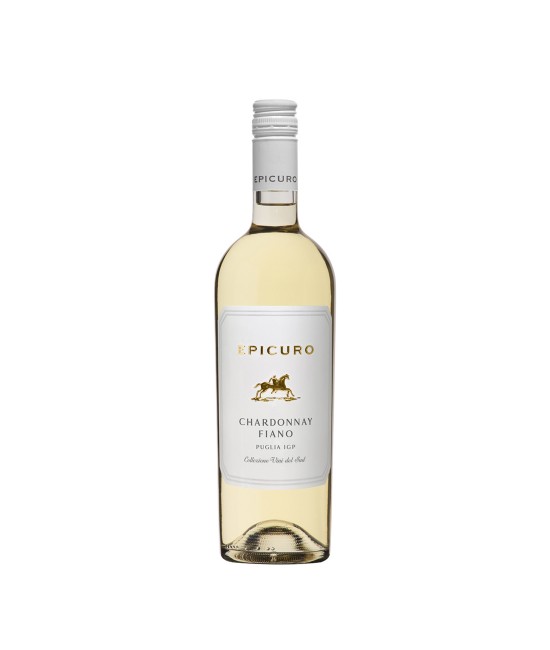 Epicuro Chardonnay Fiano Puglia IGP - Vin Alb Sec - Italia - 0.75L VINURI EPICURO - Epicuro Chardonnay Fiano Puglia IGP - Vin Alb Sec - Italia - 0.75L