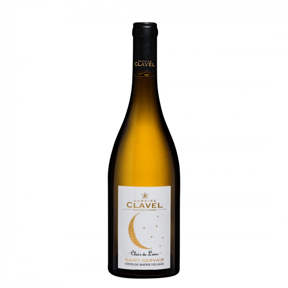 Domaine Claire Clavel Clair de Lune Cotes du Rhone Villages Saint Gervais Blanc - Vin Alb Sec - Franta - 0.75L Domaine Claire Clavel Clair de Lune Cotes du Rhone Villages Saint Gervais Blanc - Vin Alb Sec - Franta - 0.75L