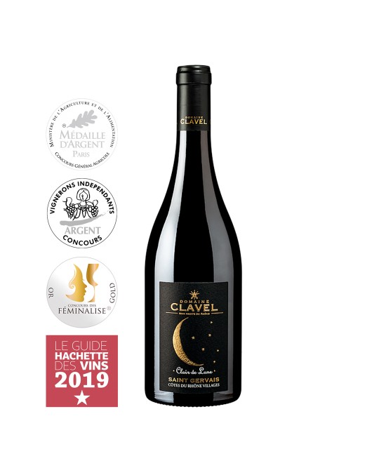 Domaine Claire Clavel Clair de Lune Cotes du Rhone Villages Saint Gervais Rouge - Vin Rosu Sec - Franta - 0.75L VINURI - Domaine Claire Clavel Clair de Lune Cotes du Rhone Villages Saint Gervais Rouge - Vin Rosu Sec - Franta - 0.75L