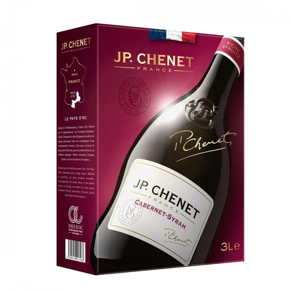 JP Chenet Cabernet Syrah - Vin Rosu Sec - Franta - 3L JP Chenet Cabernet Syrah - Vin Rosu Sec - Franta - 3L