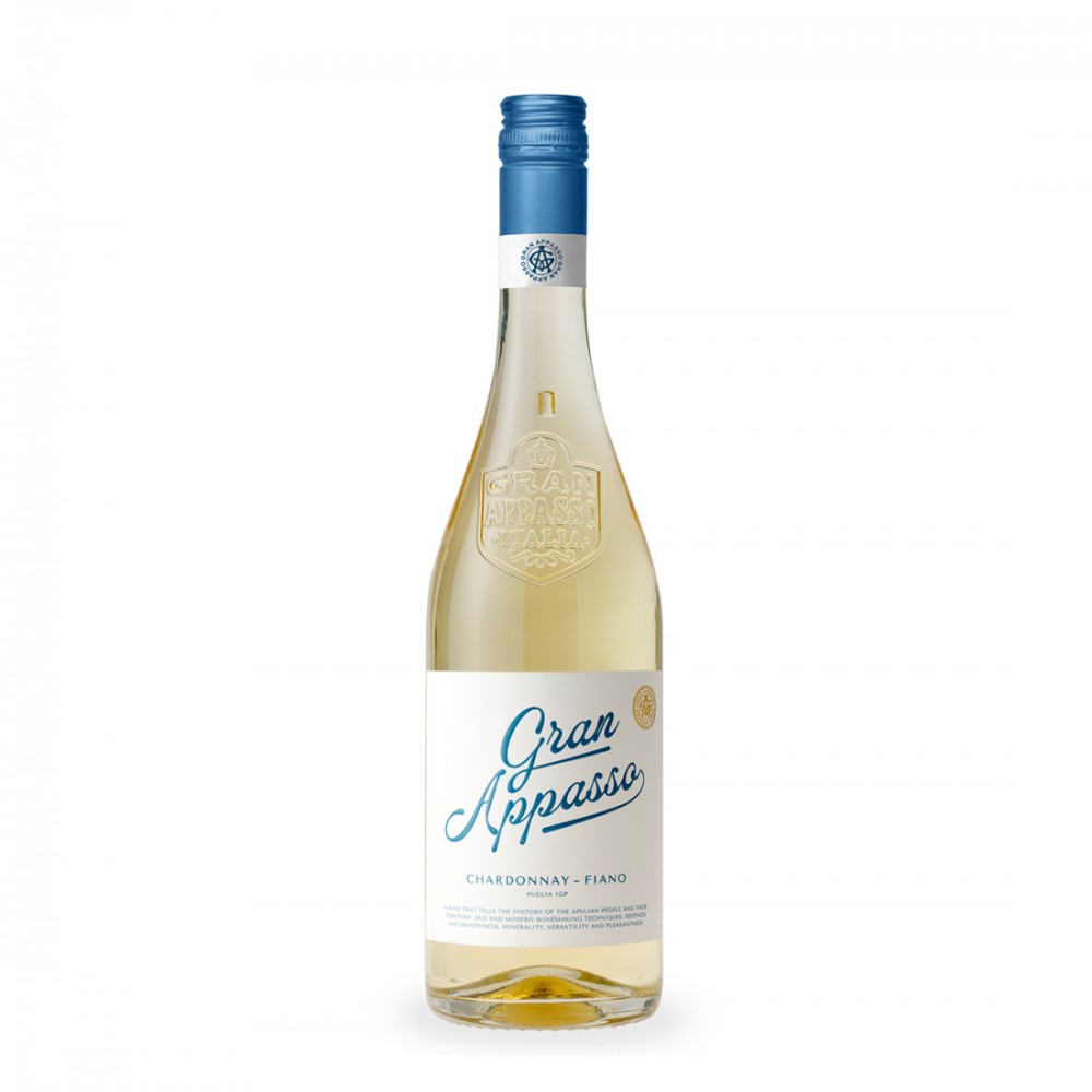 Gran Appasso Chardonnay Fiano - Vin Alb Sec - Italia - 0.75L Gran Appasso Chardonnay Fiano - Vin Alb Sec - Italia - 0.75L