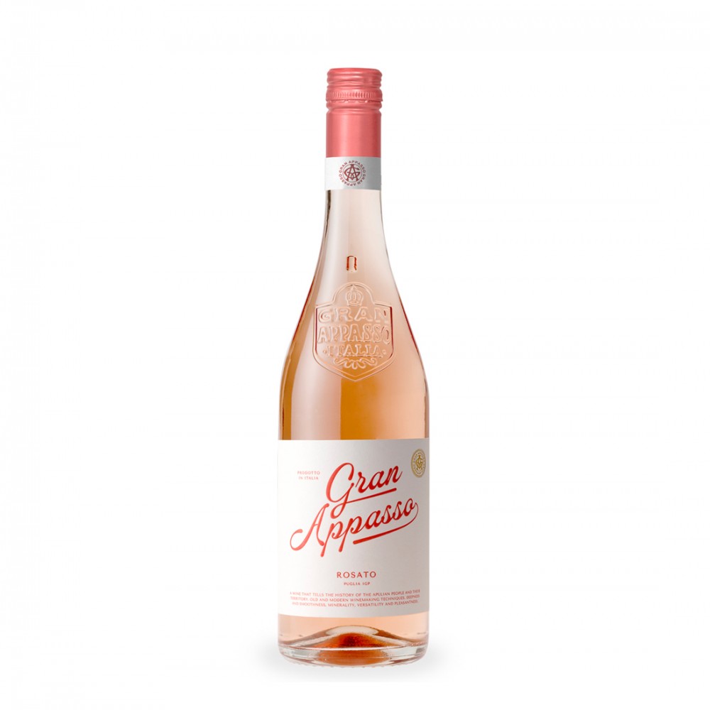Gran Appasso Rosato Puglia Igp - Vin Rose Sec - Italia - 0.75L  Gran Appasso Rosato Puglia Igp - Vin Rose Sec - Italia - 0.75L