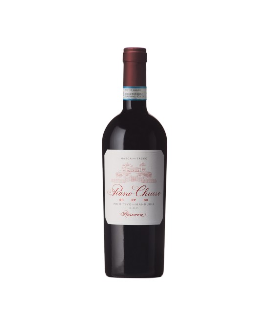 Masca del Tacco Piano Chiuso Primitivo di Manduria Riserva DOP Magnum - Vin Rosu Sec - Italia - 1.5L VINURI PRIMITIVO - Masca del Tacco Piano Chiuso Primitivo di Manduria Riserva DOP Magnum - Vin Rosu Sec - Italia - 1.5L