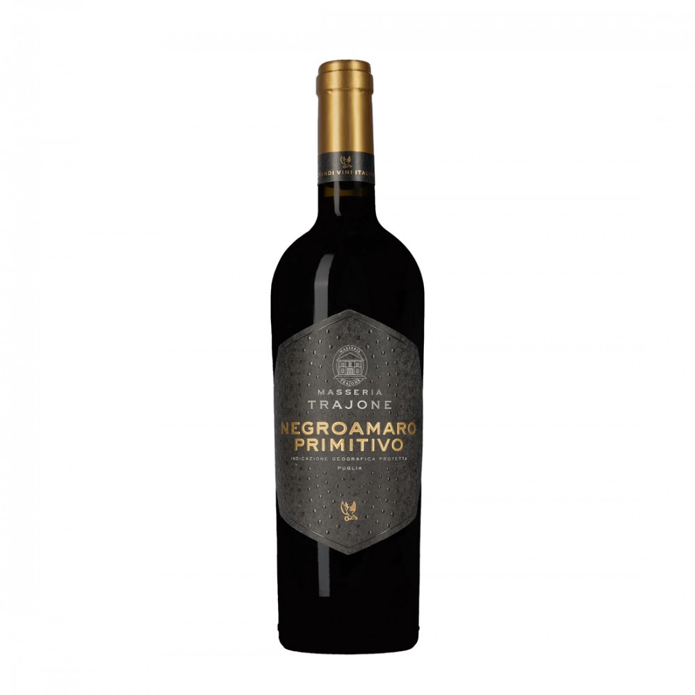 Masseria Trajone Negroamaro Primitivo IGP - Vin Rosu Sec - Italia - 0.75L Masseria Trajone Negroamaro Primitivo IGP - Vin Rosu Sec - Italia - 0.75L