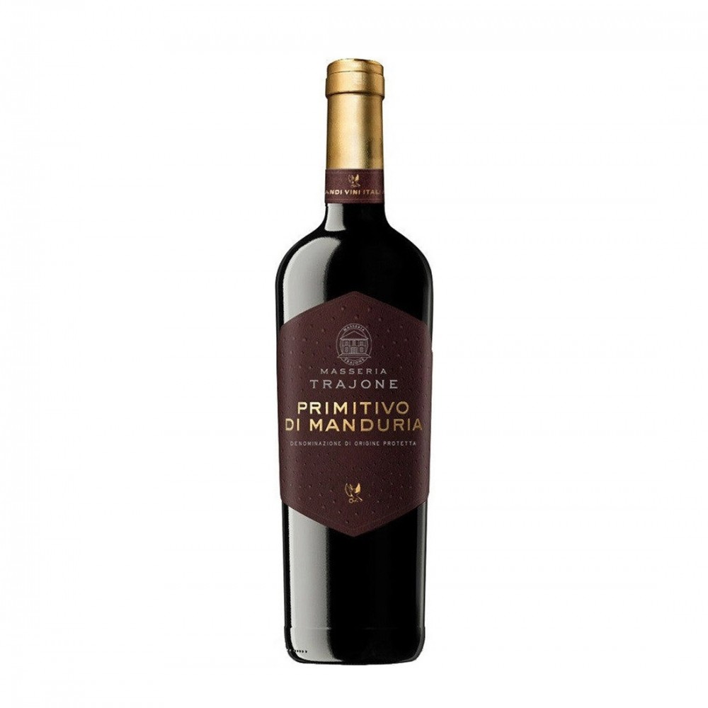 Masseria Trajone Pimitivo di Manduria DOP - Vin Rosu Sec - Italia - 0.75L Masseria Trajone Pimitivo di Manduria DOP - Vin Rosu Sec - Italia - 0.75L