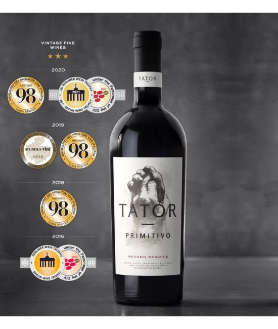 Tator Primitivo Puglia - Vin Rosu Sec - Italia - 0.75L VIN ROSU - Tator Primitivo Puglia - Vin Rosu Sec - Italia - 0.75L