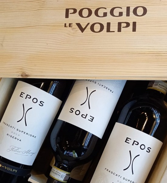 Poggio le Volpi Epos Frascati Superiore DOCG Bianco Riserva Gift Set 6 st. x 0.75L Poggio le Volpi Epos Frascati Superiore DOCG Bianco Riserva Gift Set 6 st. x 0.75L