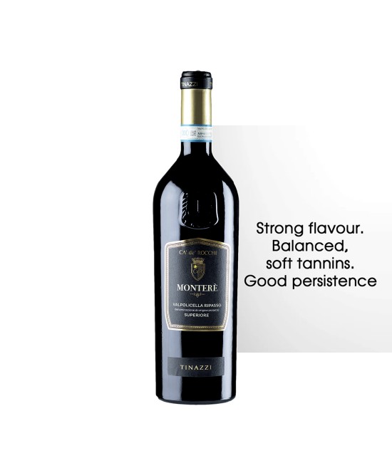Tinazzi Montere Ca de Rocchi Valpolicella Ripasso Superiore - Vin Rosu Sec - Italia - 0.75L Tinazzi Montere Ca de Rocchi Valpolicella Ripasso Superiore - Vin Rosu Sec - Italia - 0.75L