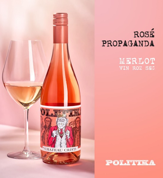 Politika by Chateau Cristi Propaganda - Vin Rose Sec - Republica Moldova - 0.75L - 1