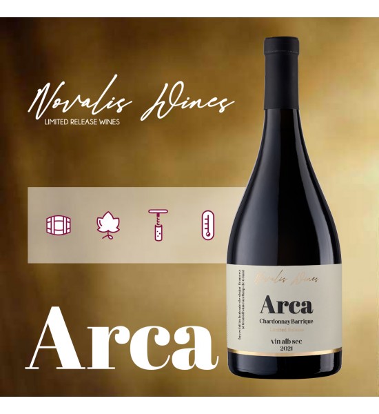 Novalis Wines ARCA Chardonnay Barrique - Vin Alb Sec - Romania - 0.75L - 1