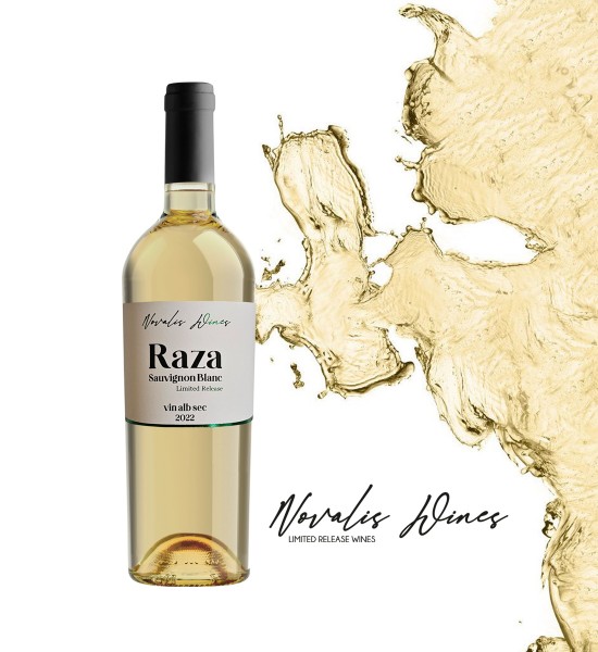 Novalis Wines RAZA Sauvignon Blanc - Vin Alb Sec - Romania - 0.75L - 2