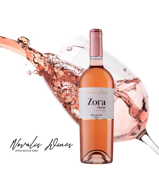 Novalis Wines ZORA Merlot - Vin Rose Sec - Romania - 0.75L Novalis Wines ZORA Merlot - Vin Rose Sec - Romania - 0.75L