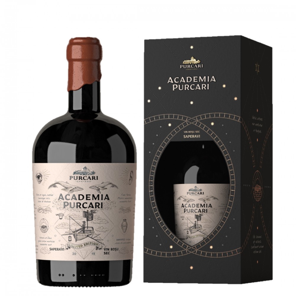 Purcari Academia Saperavi- Vin Rosu Sec - Republica Moldova - 0.75L Purcari Academia Saperavi- Vin Rosu Sec - Republica Moldova - 0.75L