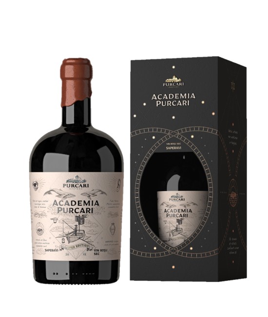 Purcari Academia Saperavi- Vin Rosu Sec - Republica Moldova - 0.75L VINURI REPUBLICA MOLDOVA - Purcari Academia Saperavi- Vin Rosu Sec - Republica Moldova - 0.75L