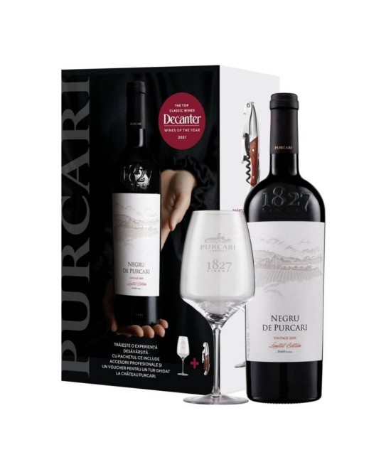 CADOURI - Purcari Negru de Purcari Vintage Gift Set - Vin Rosu Sec - Republica Moldova - 0.75L