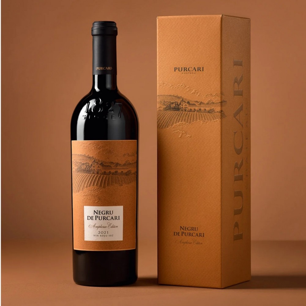 Purcari Academia Negru de Purcari Amphora Edition 2021 - Vin Rosu Sec - Republica Moldova - 0.75L
