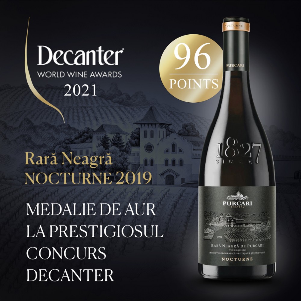 Purcari Nocturne Rara Neagra de Purcari - Vin Rosu Sec - Republica Moldova - 0.75L