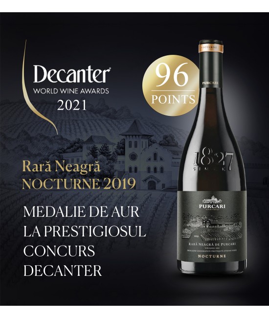 Purcari Nocturne Rara Neagra de Purcari - Vin Rosu Sec - Republica Moldova - 0.75L Purcari Nocturne Rara Neagra de Purcari - Vin Rosu Sec - Republica Moldova - 0.75L
