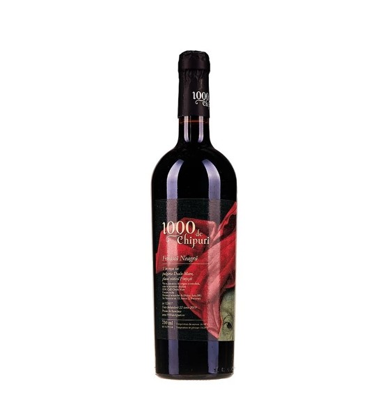 1000 Chipuri Feteasca Neagra - Vin Rosu Sec - Romania - 0.75L - 1
