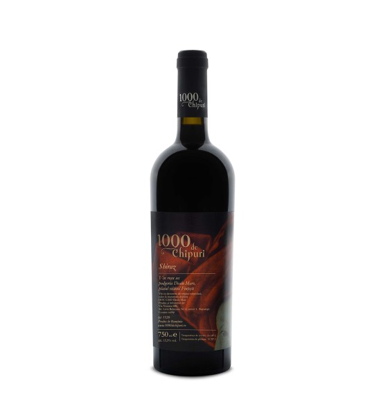 1000 Chipuri Ie de Fintesti Shiraz - Vin Rosu Sec - Romania - 0.75L - 1