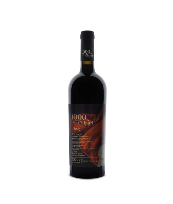 1000 Chipuri Ie de Fintesti Shiraz - Vin Rosu Sec - Romania - 0.75L VIN SEC - 1000 Chipuri Ie de Fintesti Shiraz - Vin Rosu Sec - Romania - 0.75L