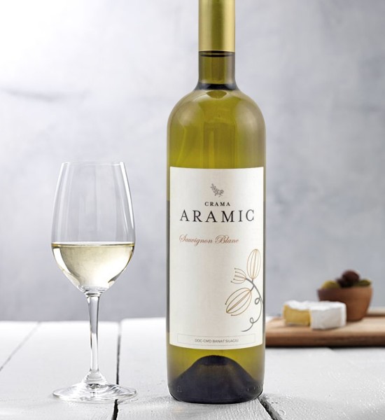 Aramic Sauvignon Blanc - Vin Alb Sec - Romania - 0.75L - 1