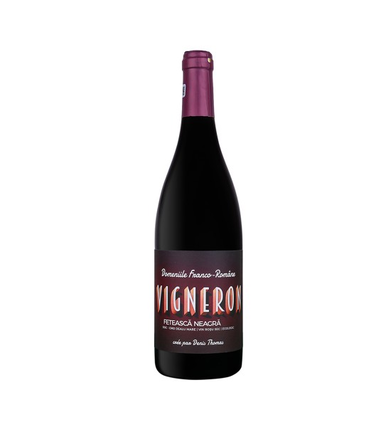 Domeniile Franco Romane Vigneron Feteasca Neagra Barrique BIO - Vin Rosu Sec - Romania - 0.75L - 1