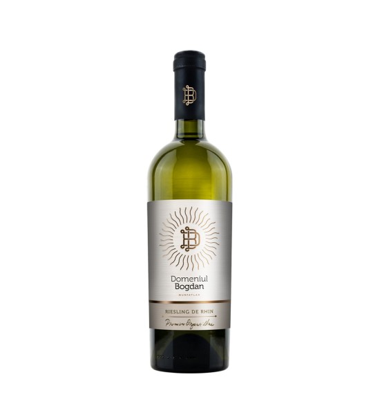 Domeniul Bogdan Organic Riesling de Rhin - Vin Alb Sec - Romania - 0.75L - 1