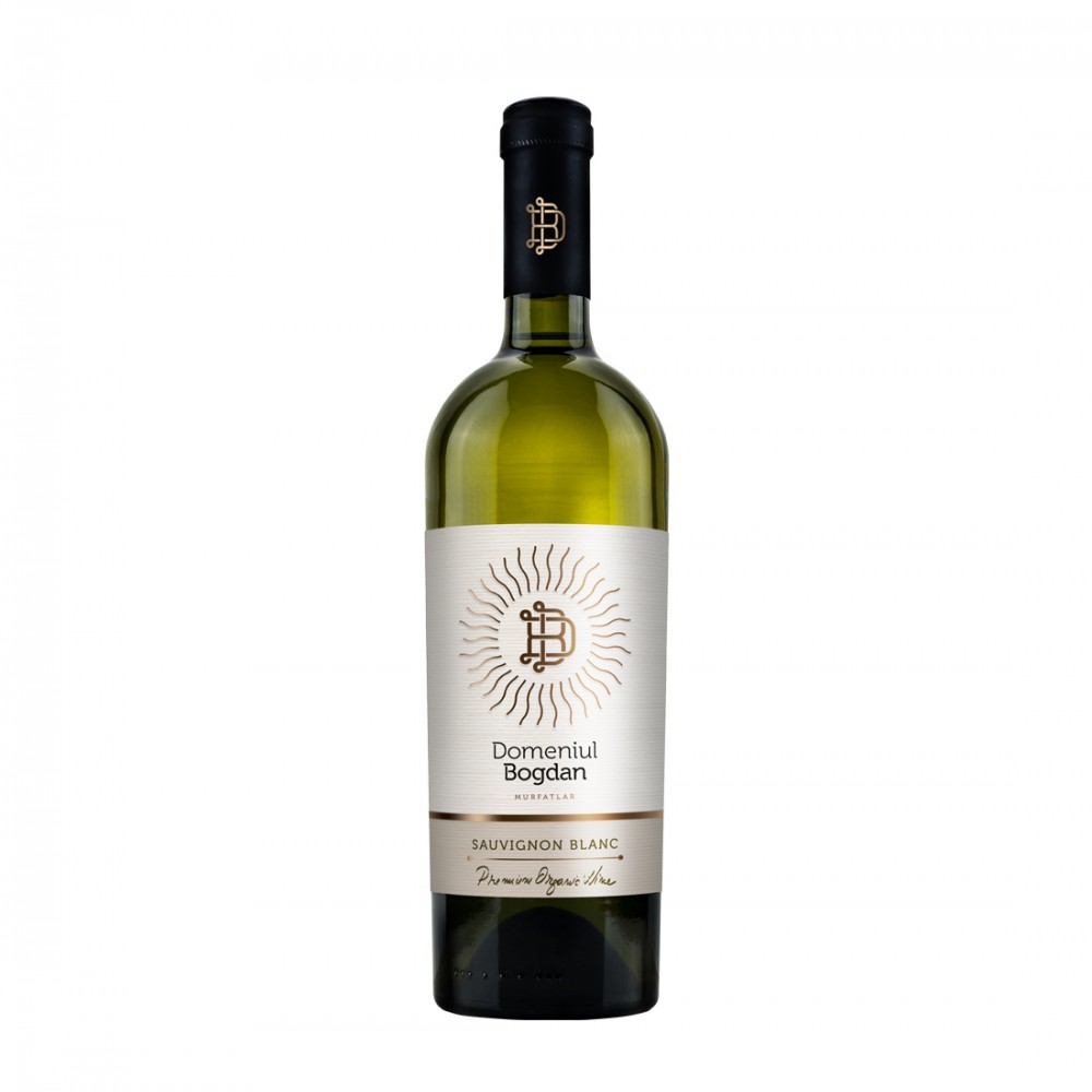 Domeniul Bogdan Organic Sauvignon Blanc  - Vin Alb Sec - Romania - 0.75L