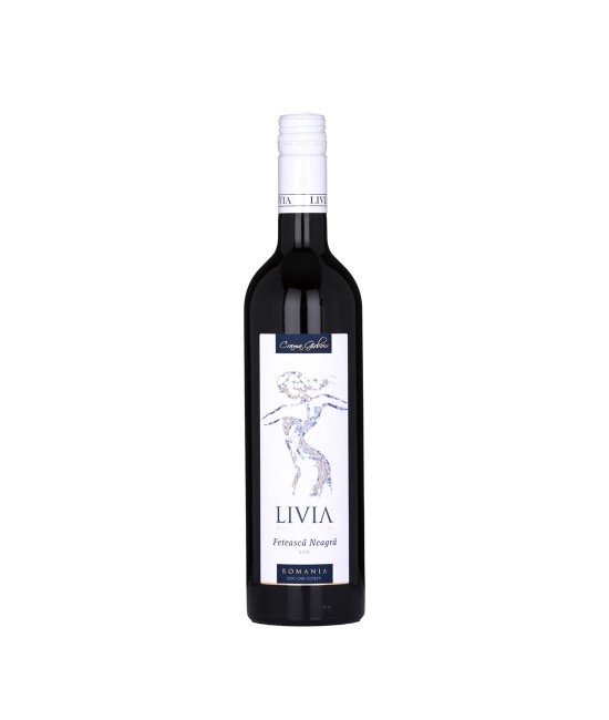 Girboiu Livia Feteasca Neagra DOC - Vin Rosu Sec - Romania - 0.75L VINURI FETEASCA NEAGRA - Girboiu Livia Feteasca Neagra DOC - Vin Rosu Sec - Romania - 0.75L