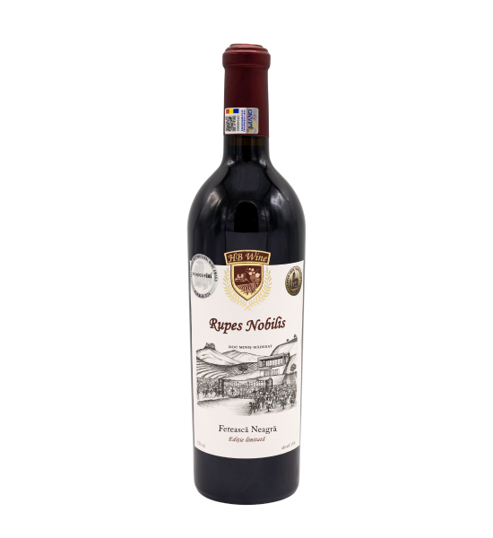 HB Rupes Nobilis Feteasca Neagra - Vin Rosu Sec- Romania - 0.75L - 1