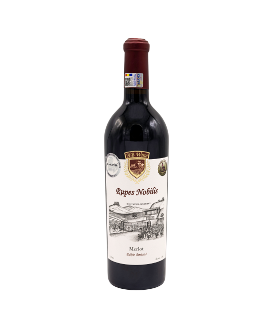 HB Rupes Nobilis Merlot 2024 - Vin Rosu Sec- Romania - 0.75L