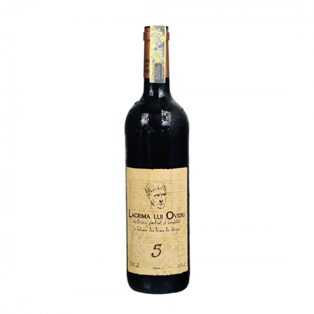 Lacrima lui Ovidiu Rosu 5 ani - Vin Rosu Dulce - Romania - 0.75L Lacrima lui Ovidiu Rosu 5 ani - Vin Rosu Dulce - Romania - 0.75L