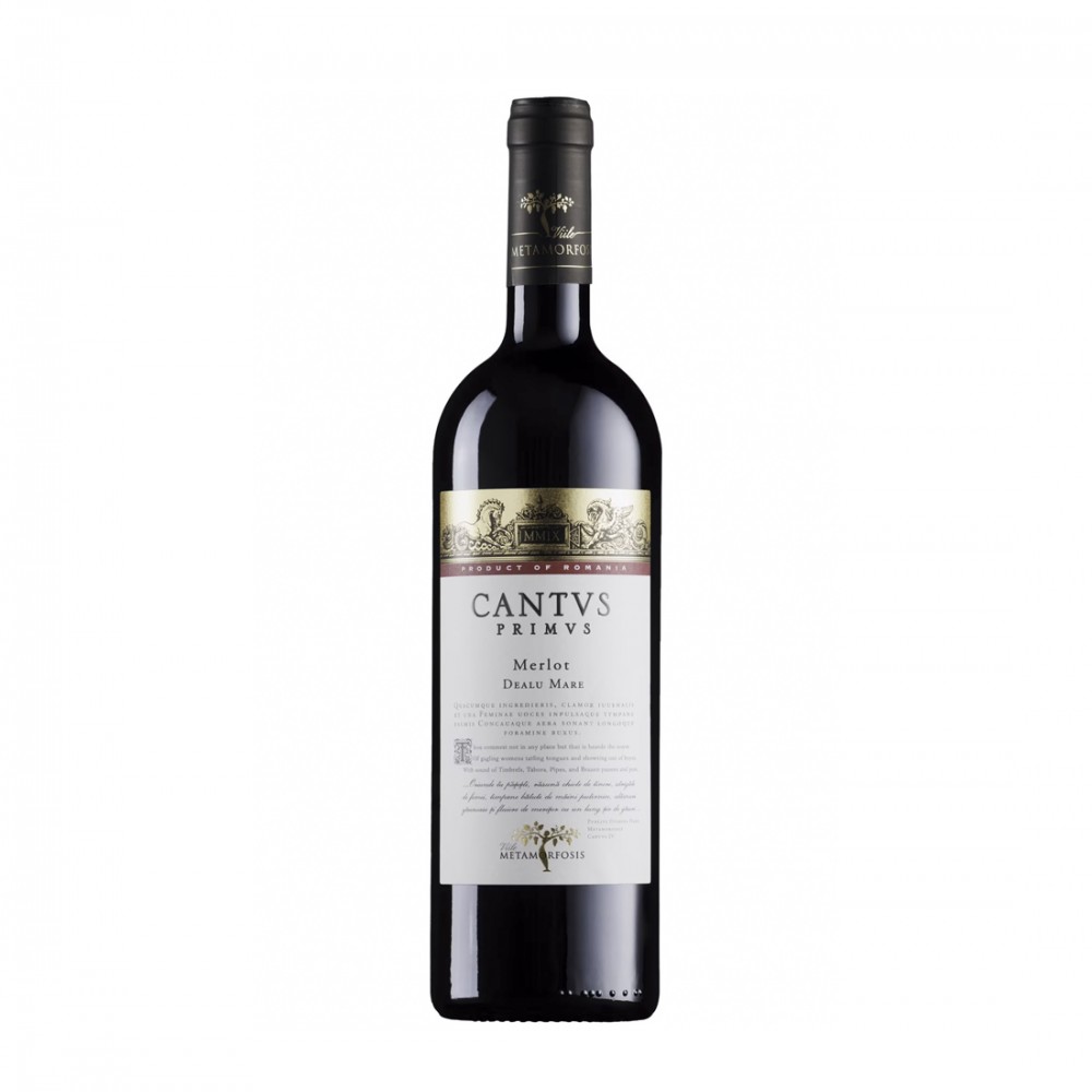 Cantus Primus Merlot  - Vin Rosu Sec - Romania - 0.75L Cantus Primus Merlot  - Vin Rosu Sec - Romania - 0.75L