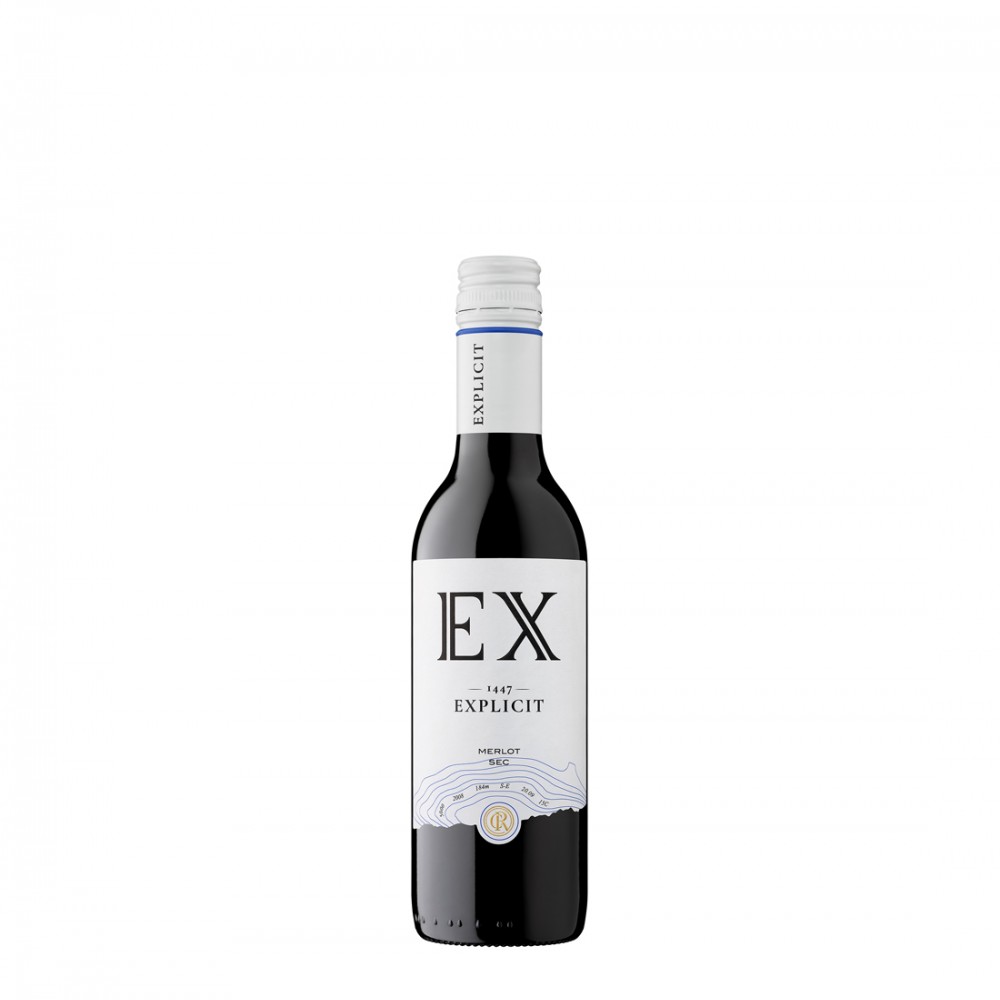 Recas Explicit Merlot Doc- Vin Sec Rosu - Romania - 0.375L Recas Explicit Merlot Doc- Vin Sec Rosu - Romania - 0.375L