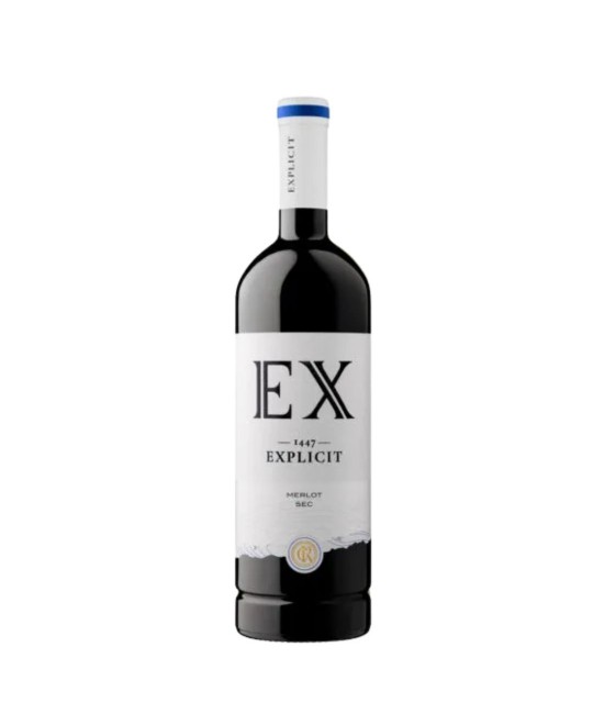 VINURI ROMANIA - Recas Explicit Merlot DOP CMD - Vin Rosu Sec- Romania - 0.75L