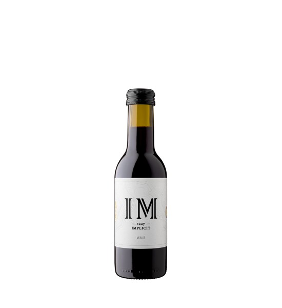 Recas Implicit Merlot Doc- Vin Sec Rosu - Romania - 0.187L - 1